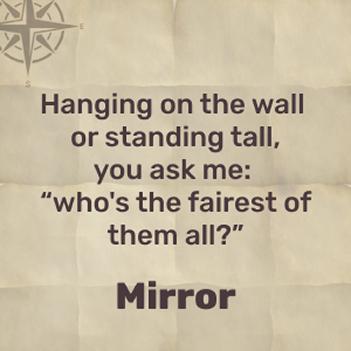I'm on a shelf or on the wall, and you ask me who's the fairest of them all - mirror!