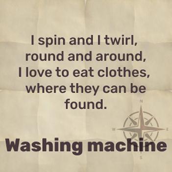 I spin and tumble and love to eat clothes - washing machine!